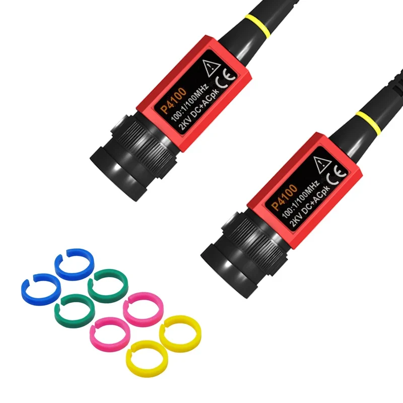 Promotion! P4100 Oscilloscope Probe 100:1 2KV High Voltage 100Mhz Safety BNC Connector For Oscilloscope Adjustable Attenuation - Image 6