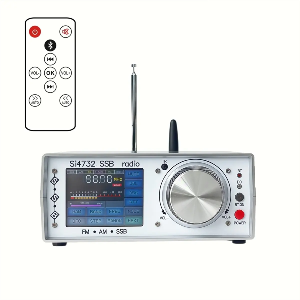 Punctual- ATS-25 SI4732 Full Radio FM LW MW SW SSB Receiver 64-108Mhz Radio Receiver 2.8 Inch Touch Screen - Image 5