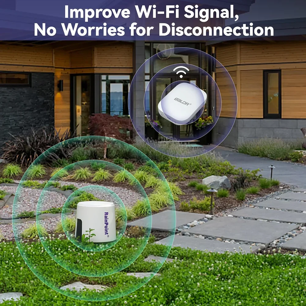 RAINPOINT Wireless Digital Rain Gauge Outdoor With App - Smart Rain Sensor With Accurate Rain Gauge Monitoring - Image 4