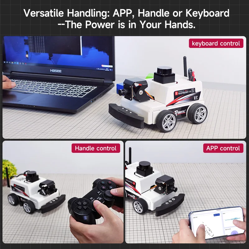 Raspberry Pi 5 ROS2 Robot Car Kit With TOF Lidar Support AI Visual Recognition SLAM Mapping Navigation Electronic Education Set - Image 5