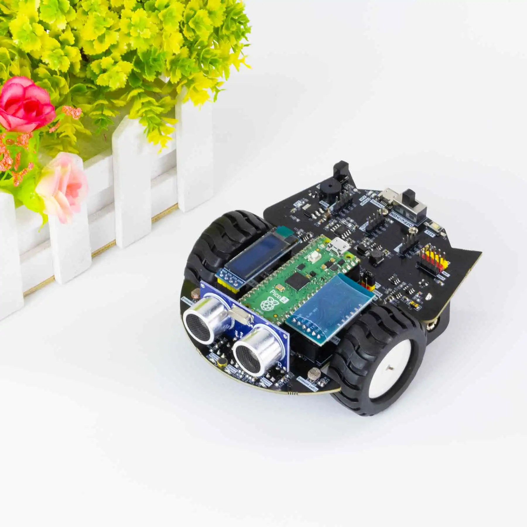 Raspberry Pi Pico 2 Robot Car Kit Programmable Car Use MicroPython Programming For DIY Electronic Project Raspberry Pi - Image 6