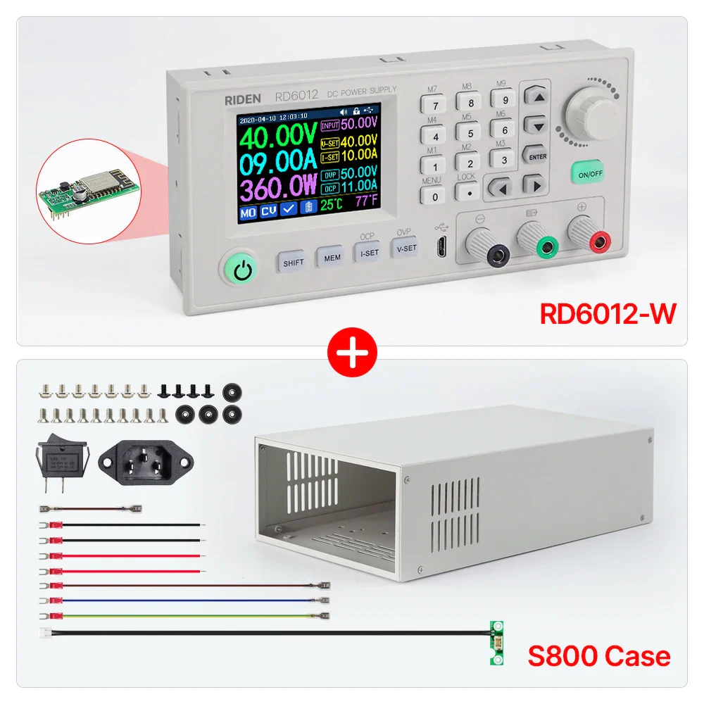 RD RD6012 RD6012W USB WiFi DC DC Voltage Step down Bench Power Supply Adjustable buck converter 60V 12A & 800W PSU - Image 10