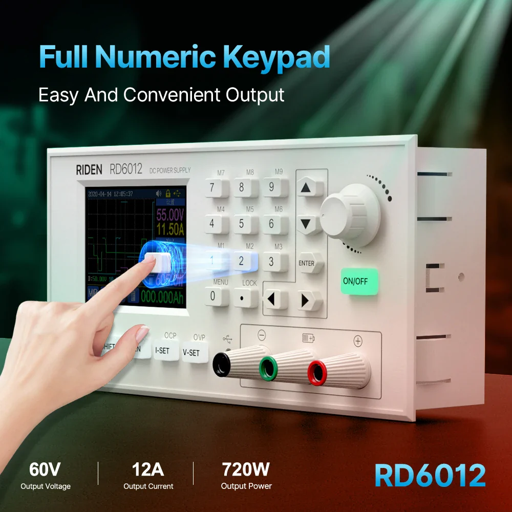 RD RD6012 RD6012W USB WiFi DC DC Voltage Step down Bench Power Supply Adjustable buck converter 60V 12A & 800W PSU - Image 2