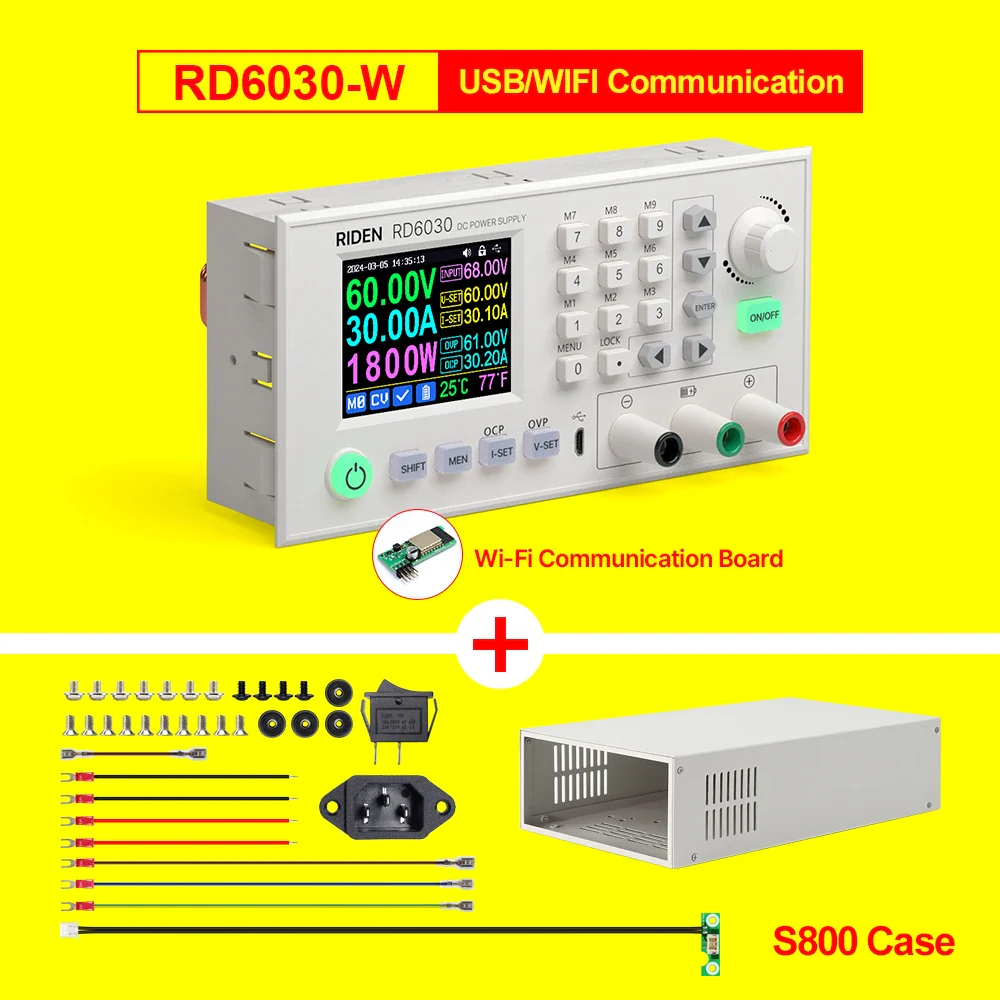 RD RD6030 RD6030W 60V 30A DC Adjustable Step Down Voltage Bench Regulated Power Supply Buck Converter Battery Charging&1500W PSU - Image 11