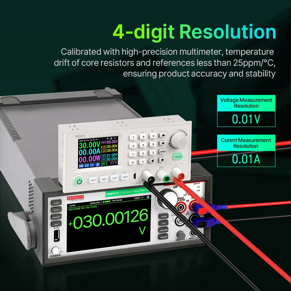 RD RD6030 RD6030W 60V 30A DC Adjustable Step Down Voltage Bench Regulated Power Supply Buck Converter Battery Charging&1500W PSU - Image 4