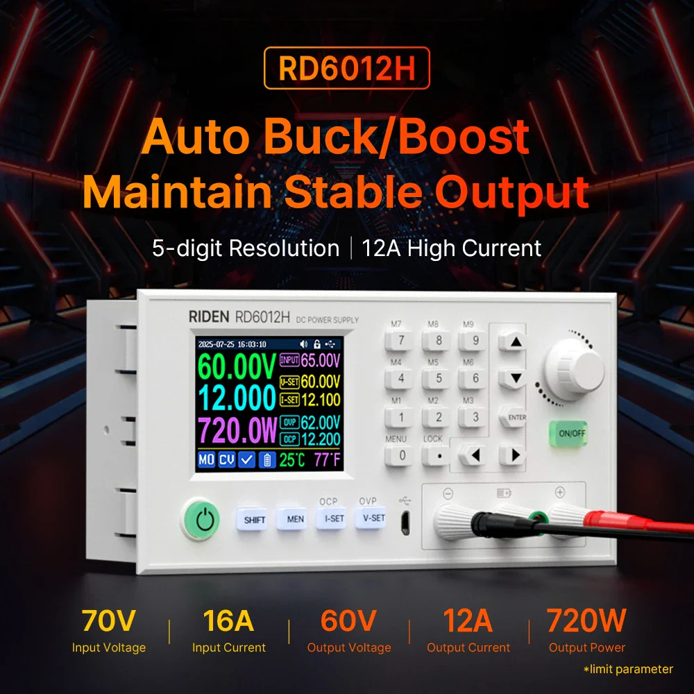 RD Riden RD6012H RD6012H-W 60V 12A DC to DC Buck Boost Module Device - Image 2