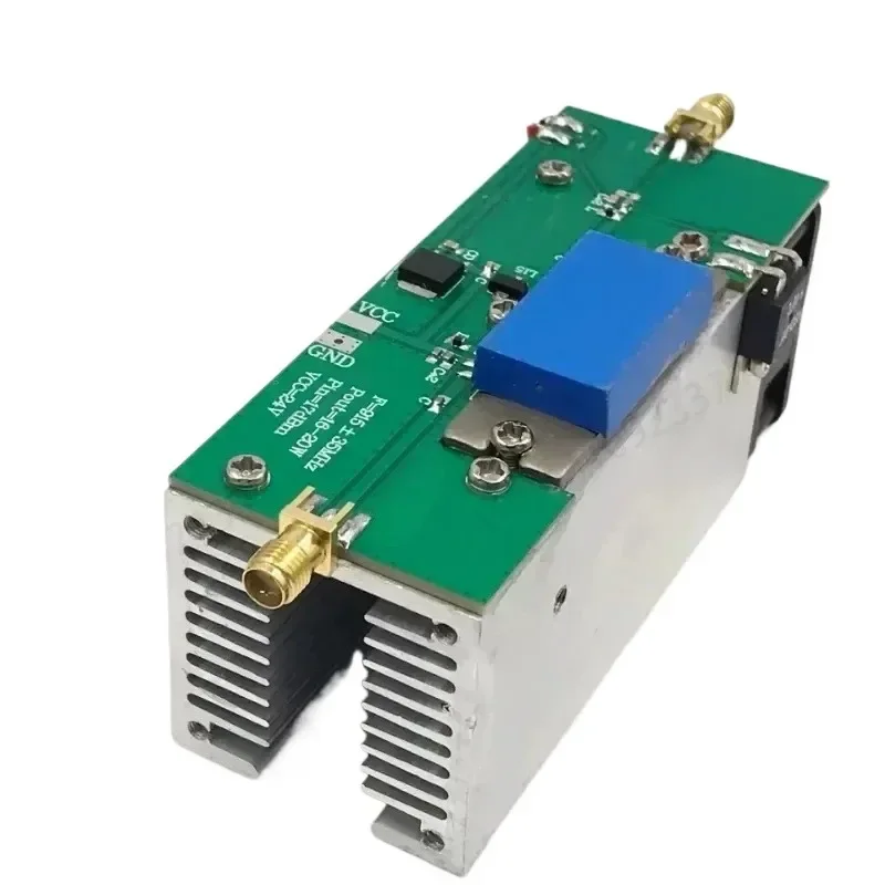 RF Power Amplifier 915MHz 18W RF Power Amp with Heat Sink for Ham Radio 24V-28V - Image 2