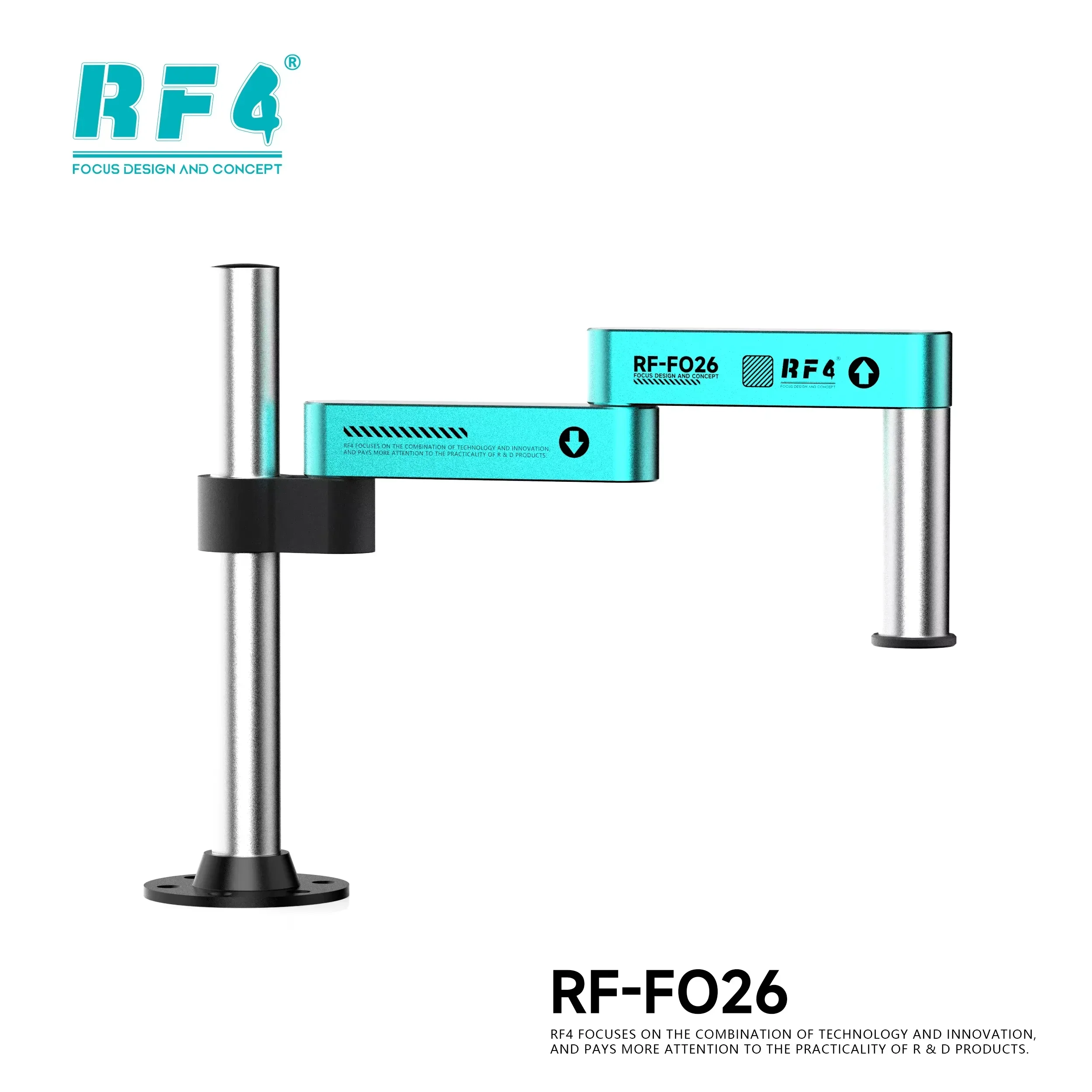 RF4 Rotating Microscope Folding Universal Stand FO24 FO25 FO26 Swing Arm For Stereo Microscope HDMI USB Video Camera Tools - Image 5