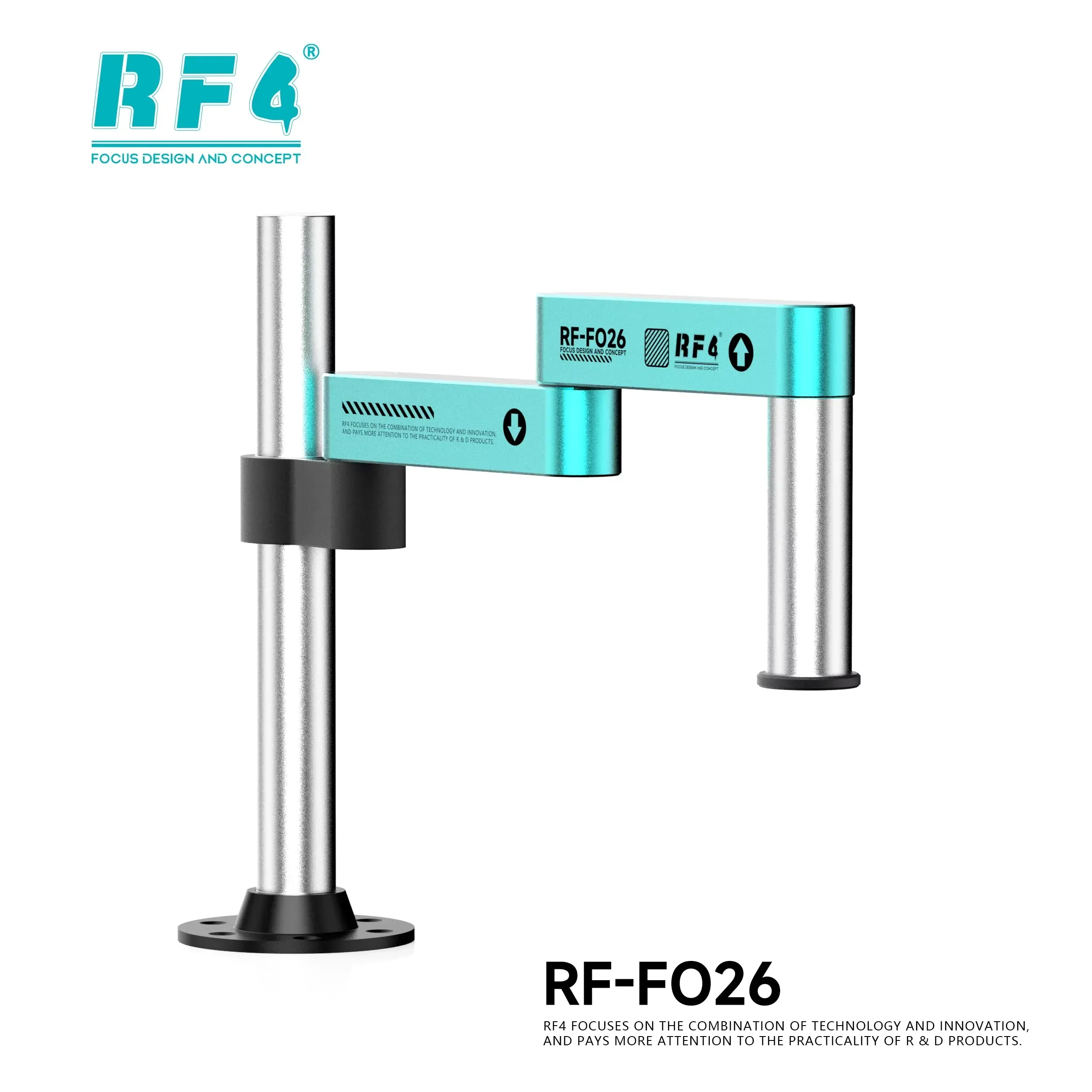 RF4 Rotating Microscope Folding Universal Stand FO24 FO25 FO26 Swing Arm For Stereo Microscope HDMI USB Video Camera Tools - Image 9