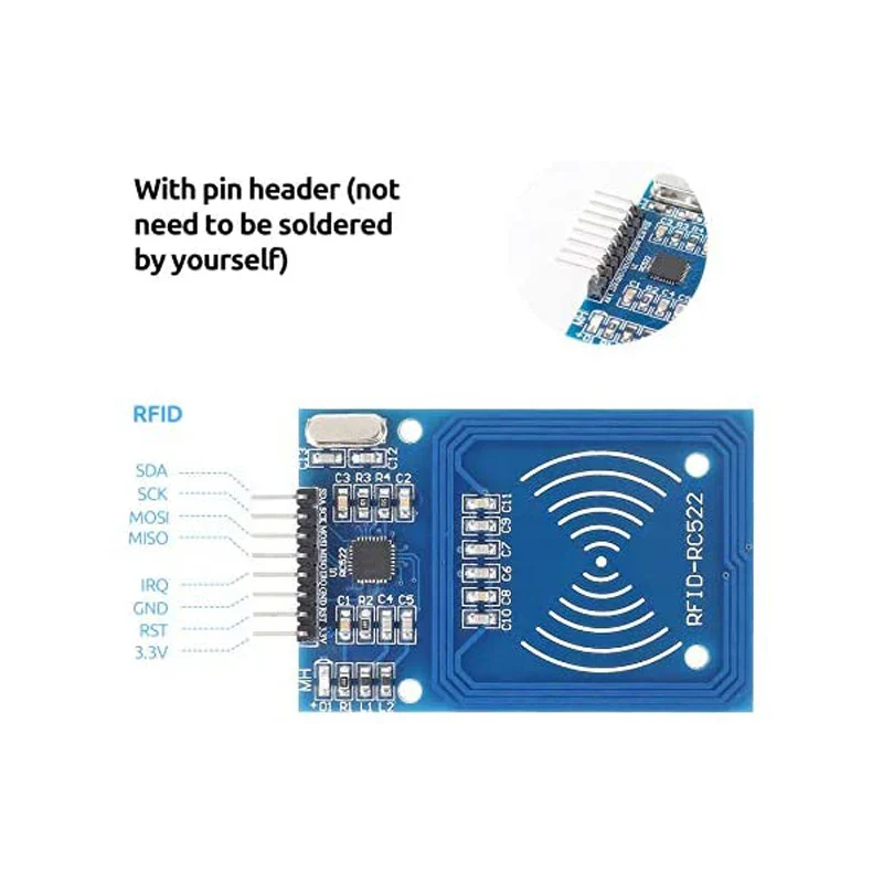 RFID IC Wireless Module MFRC-522 RC-522 RC522 IC KEY SPI Writer Reader IC Card Proximity for Arduino - Image 3