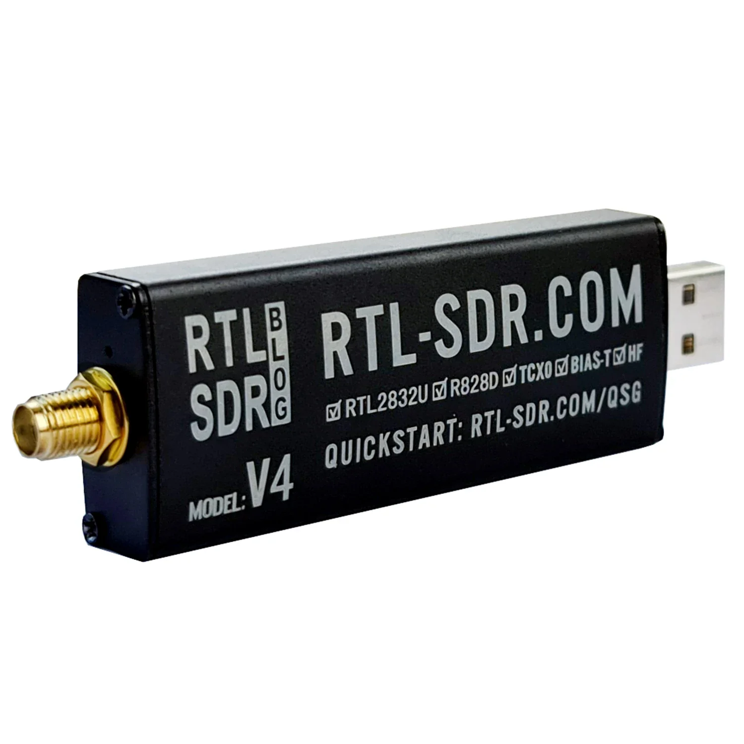 RTL-SDR Blog RTL SDR V4 R828D RTL2832U 1PPM TCXO SMA RTLSDR Software Defined Radio (Dongle Only) - Image 2