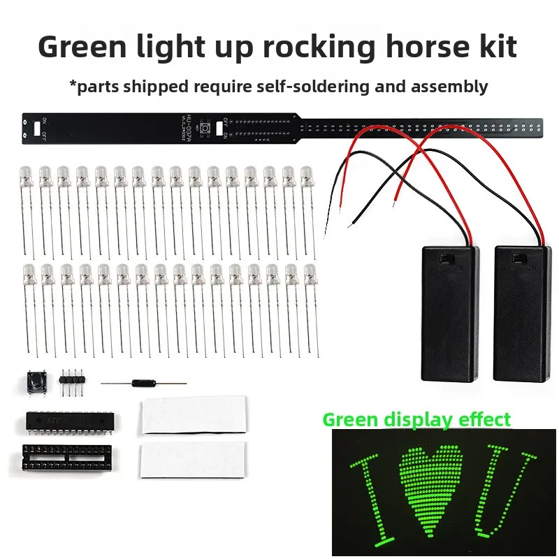 Shake Stick ElectronicDIYKit 32BitLEDFlashing light51Single-chip Microcomputer Production Board Soldering Practice Kit - Image 6