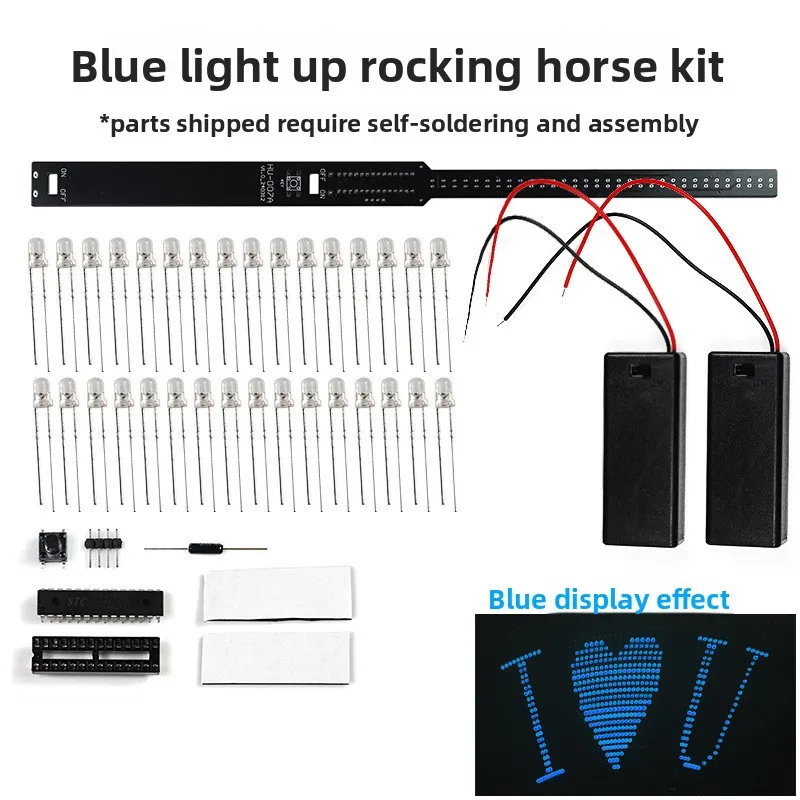 Shake Stick ElectronicDIYKit 32BitLEDFlashing light51Single-chip Microcomputer Production Board Soldering Practice Kit - Image 7