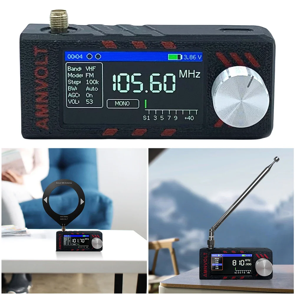SI4732 Portable Radio LSB USB AM FM FM/AM Radio 1.9inch Mini Pocket Radio HF SW MW VHF Radio with Antenna DSP Long-lasting Radio - Image 3