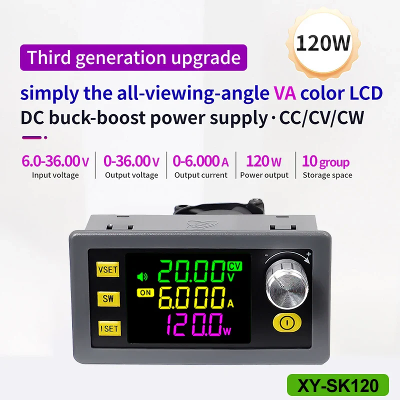 SK60 SK120 DC Buck Boost Converter CNC Adjustable Regulated Laboratory Power Supply Constant Voltage Current Solar Charge Module - Image 9