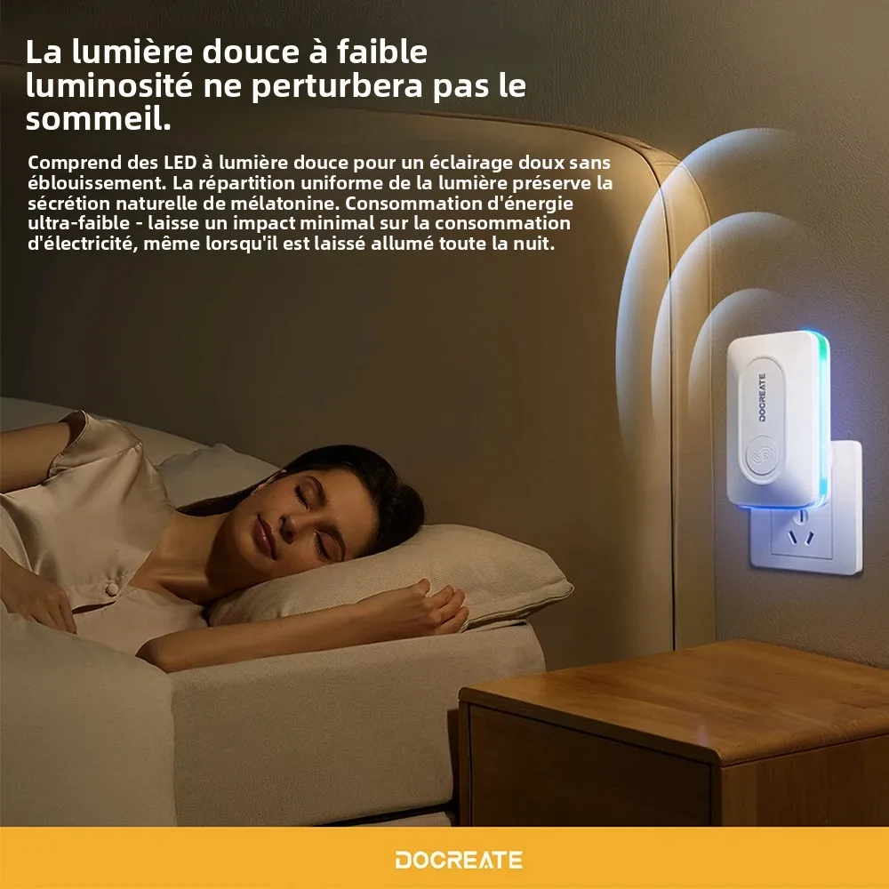 SL06 Schumann Mini Signal Generator With Sleep Night Light Silent Soft Light Dual Use Detachable EU Plug Generators AC110-240V - Image 3