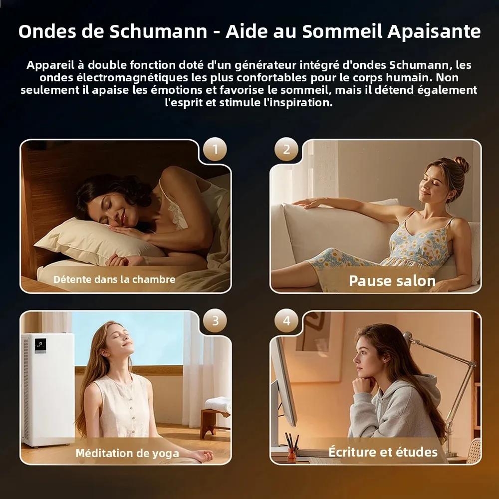 SL06 Schumann Mini Signal Generator With Sleep Night Light Silent Soft Light Dual Use Detachable EU Plug Generators AC110-240V - Image 6