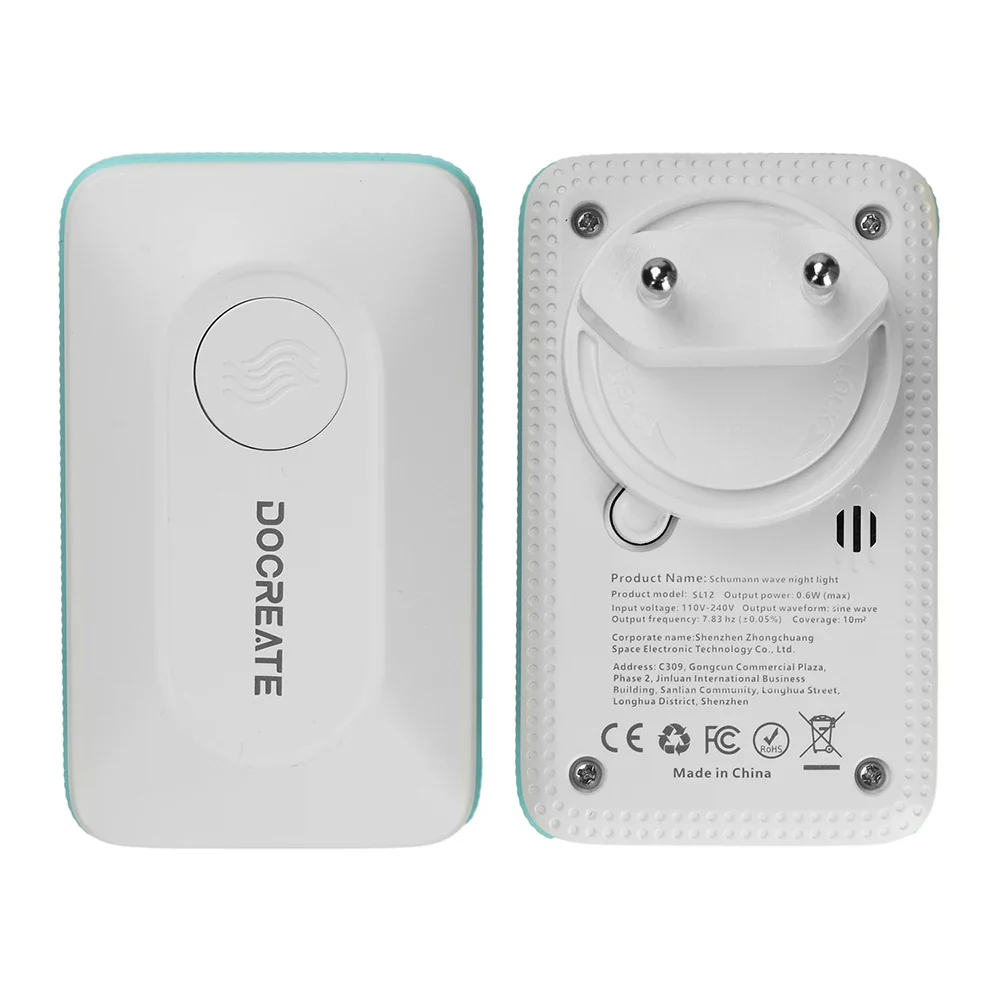 SL06 Schumann Mini Signal Generator With Sleep Night Light Silent Soft Light Dual Use Detachable EU Plug Generators AC110-240V - Image 7