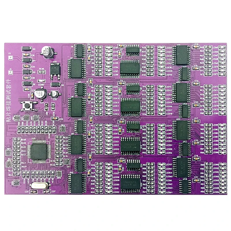 SMD Components Soldering Practice Test Kit 300 Pieces LED Circuit Board FR-4 PCB Material Sequential Flashing DC9V Multilayer El - Image 2