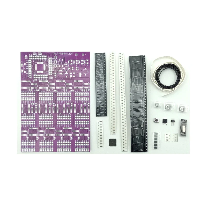 SMD Components Soldering Practice Test Kit 300 Pieces LED Circuit Board FR-4 PCB Material Sequential Flashing DC9V Multilayer El - Image 3