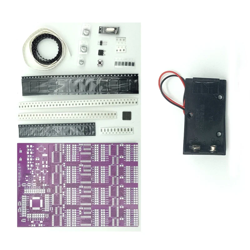 SMD Components Soldering Practice Test Kit 300 Pieces LED Circuit Board FR-4 PCB Material Sequential Flashing DC9V Multilayer El - Image 4