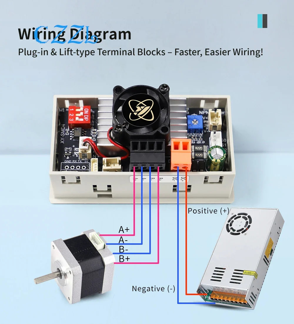 SMD4/SMD6 integrated drive 42 57 stepper motor forward and reverse control driver angle speed PLC serial communication - Image 4