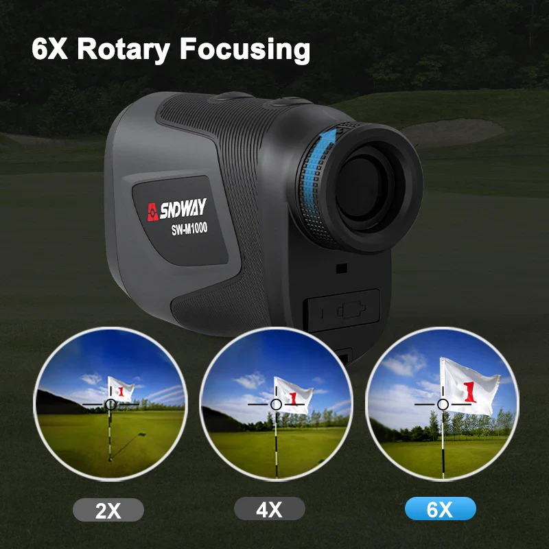 SNDWAY Sndway Rangefinder for Hunting Golf Laser Range finder 1000/1500M Golf Distance Meter Hunting Telemeter Roulette with Flag-Lock - Image 4