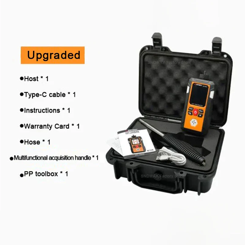 SNDWAY SW-7500D Gas Detector O2 Ex H2S CO Professional Oxygen Combustible Gas Hydrogen Sulfide Carbon Monoxide Gas Analyzer - Image 8
