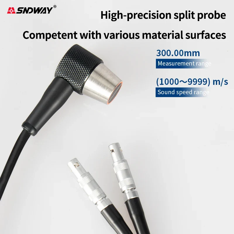 SNDWAY Ultrasonic Thickness Gauge SW-6510S Plastic Glass Ceramics Metal Steel Plate Stainless Steel Pipe Wall Thickness Tester - Image 5
