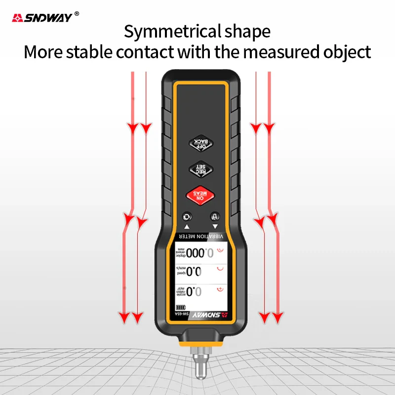SNDWAY Vibration Analyzer Digital Vibration Meter Device Probe Analizador De Vibraciones Handheld SW-65A Vibrator Tester - Image 5
