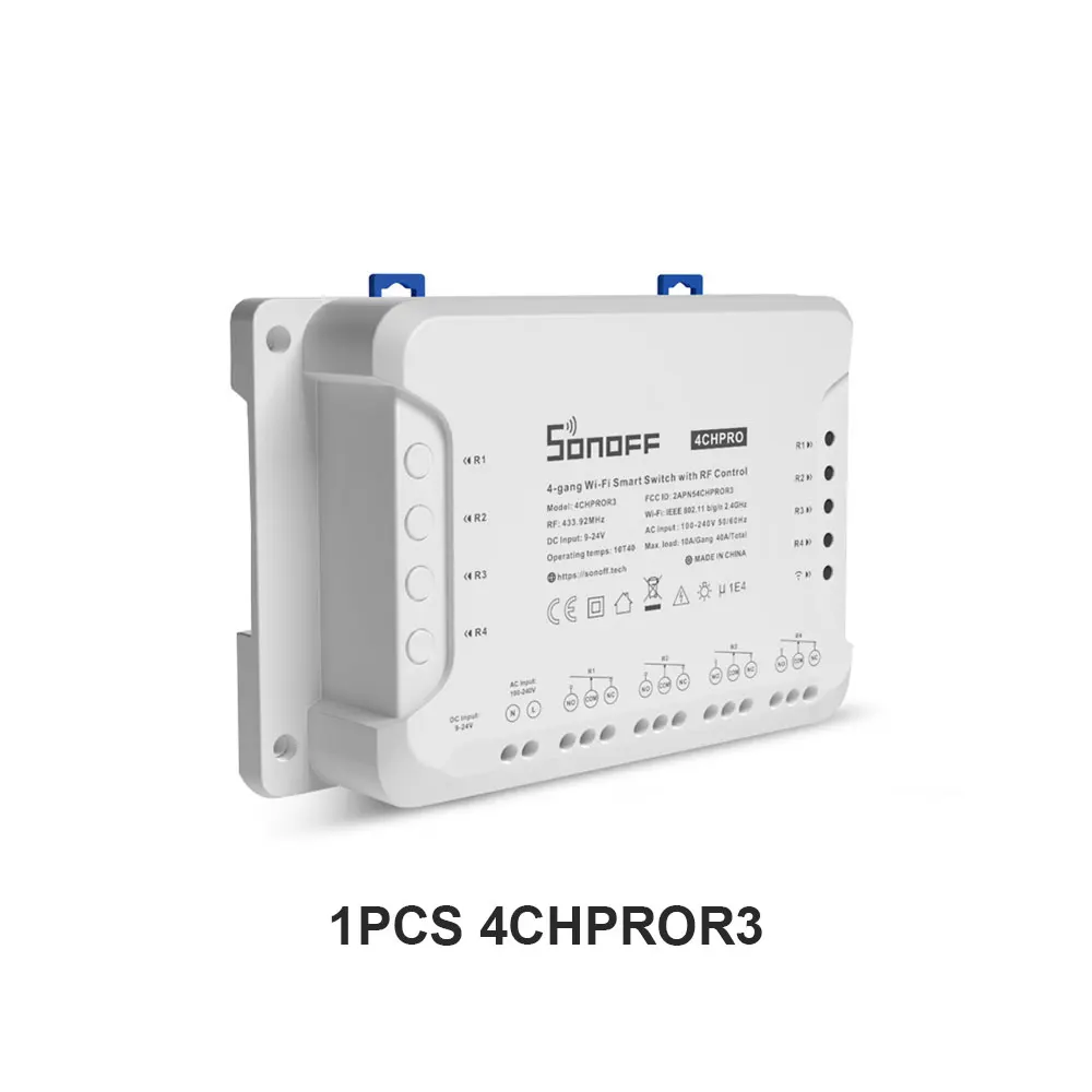 SONOFF 4CHR3 4CHPROR3 4-gang/4 Way Wifi Smart Switch 433mhz RF Control Smart Home Support Alexa Google Smartthings Alice eWeLink - Image 11