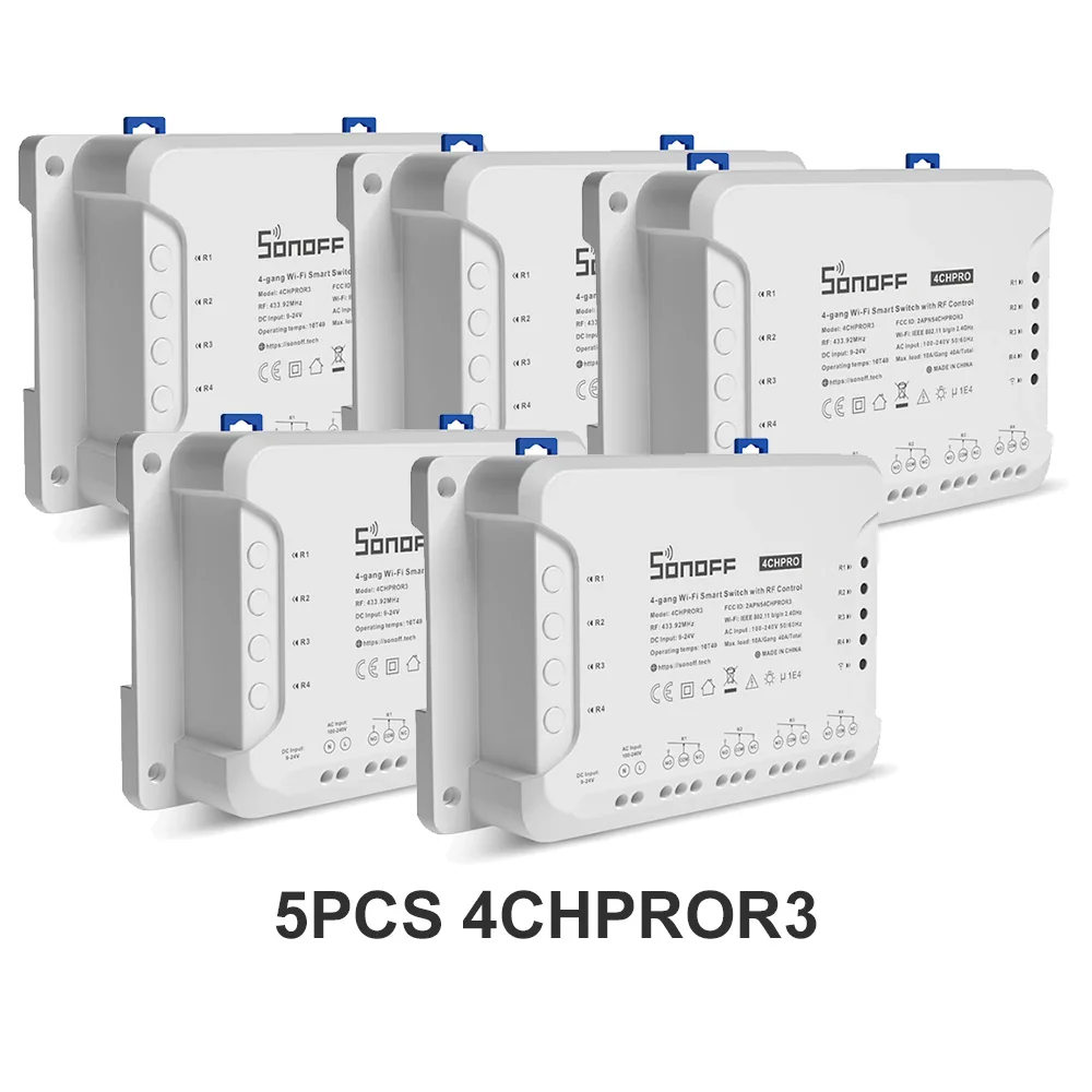 SONOFF 4CHR3 4CHPROR3 4-gang/4 Way Wifi Smart Switch 433mhz RF Control Smart Home Support Alexa Google Smartthings Alice eWeLink - Image 14