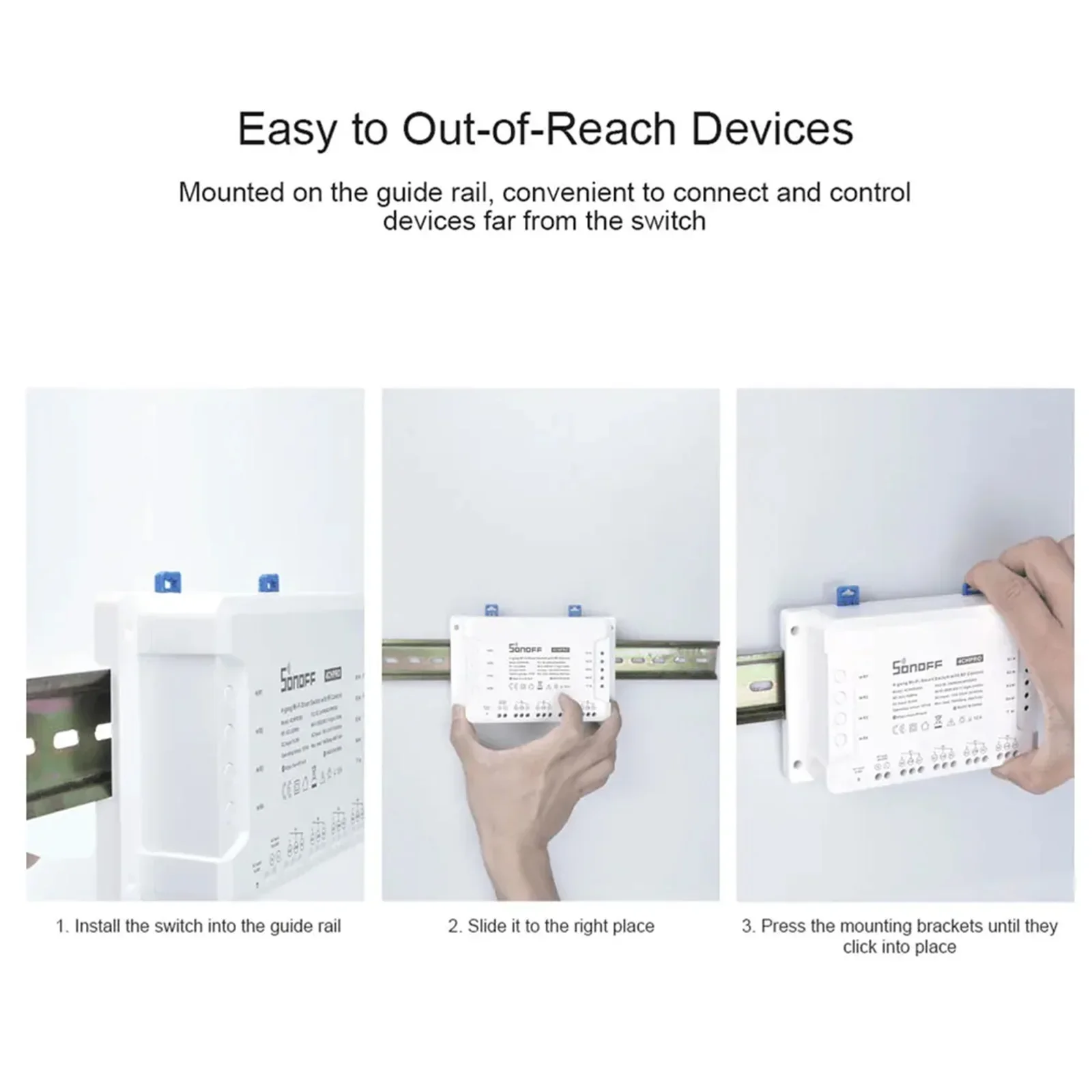SONOFF 4CHR3 4CHPROR3 4-gang/4 Way Wifi Smart Switch 433mhz RF Control Smart Home Support Alexa Google Smartthings Alice eWeLink - Image 2