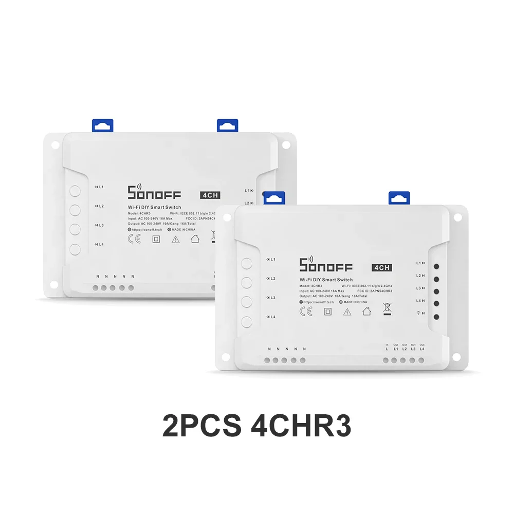 SONOFF 4CHR3 4CHPROR3 4-gang/4 Way Wifi Smart Switch 433mhz RF Control Smart Home Support Alexa Google Smartthings Alice eWeLink - Image 8