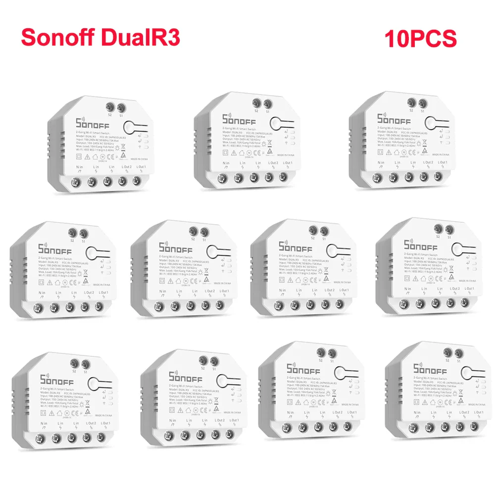 SONOFF Dual R3 2 Gang Wifi Smart Switch Dual Relay Module With Power Metering Smart Roller Shutter Switch Control Via ewelink - Image 13