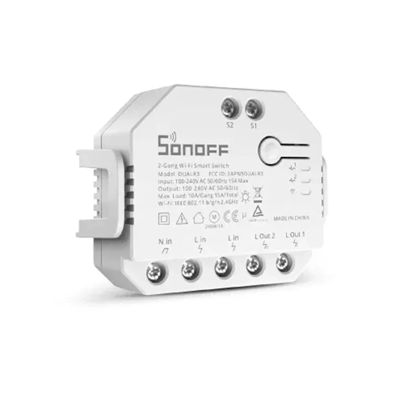 SONOFF Dual R3 2 Gang Wifi Smart Switch Dual Relay Module With Power Metering Smart Roller Shutter Switch Control Via ewelink - Image 4