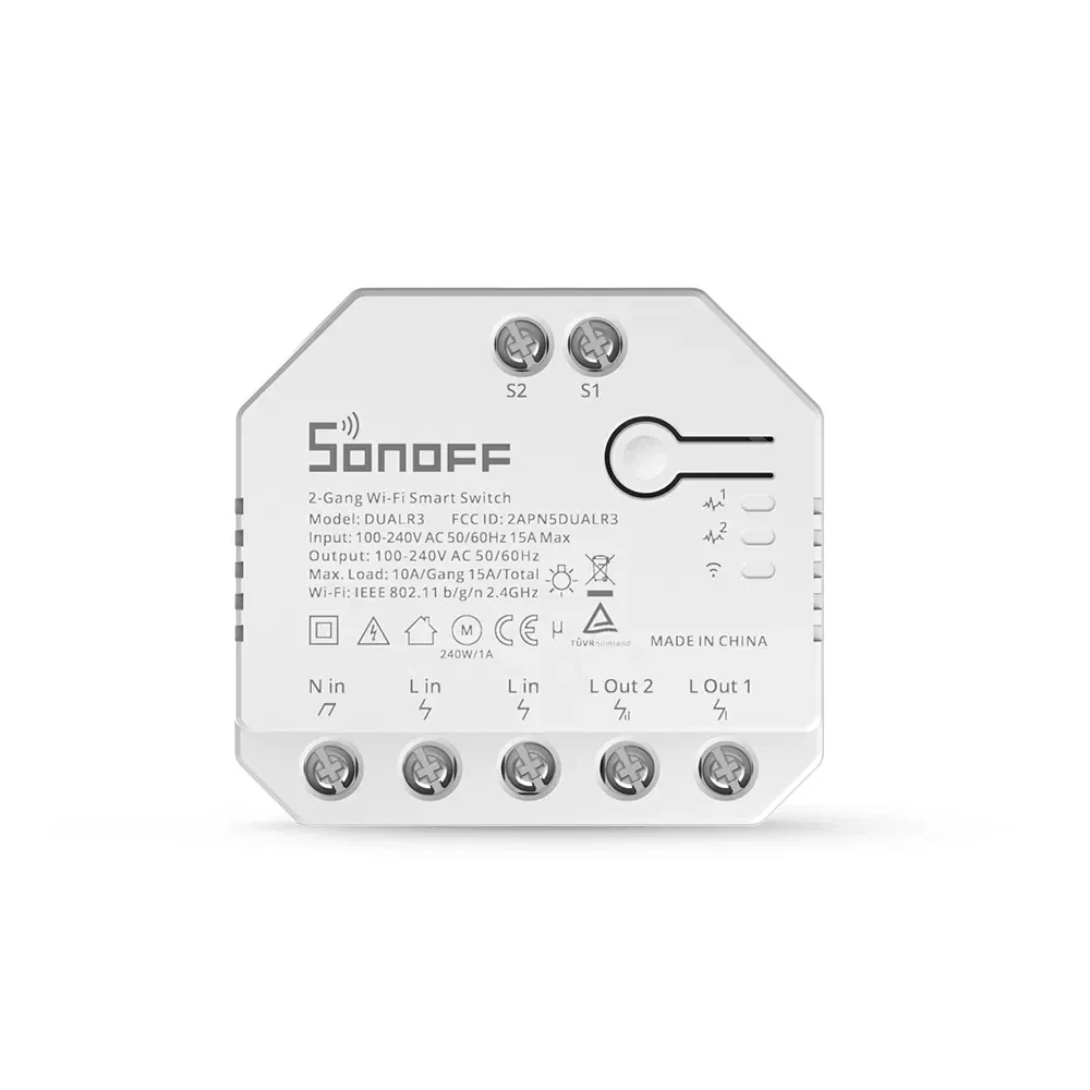 SONOFF Dual R3 2 Gang Wifi Smart Switch Dual Relay Module With Power Metering Smart Roller Shutter Switch Control Via ewelink - Image 5