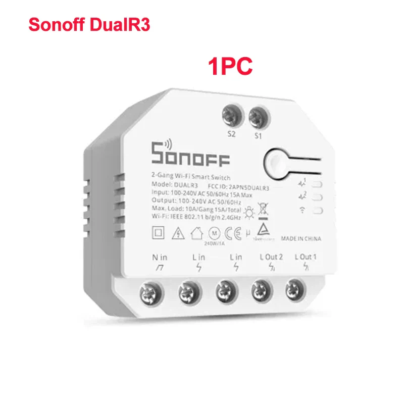 SONOFF Dual R3 2 Gang Wifi Smart Switch Dual Relay Module With Power Metering Smart Roller Shutter Switch Control Via ewelink - Image 7