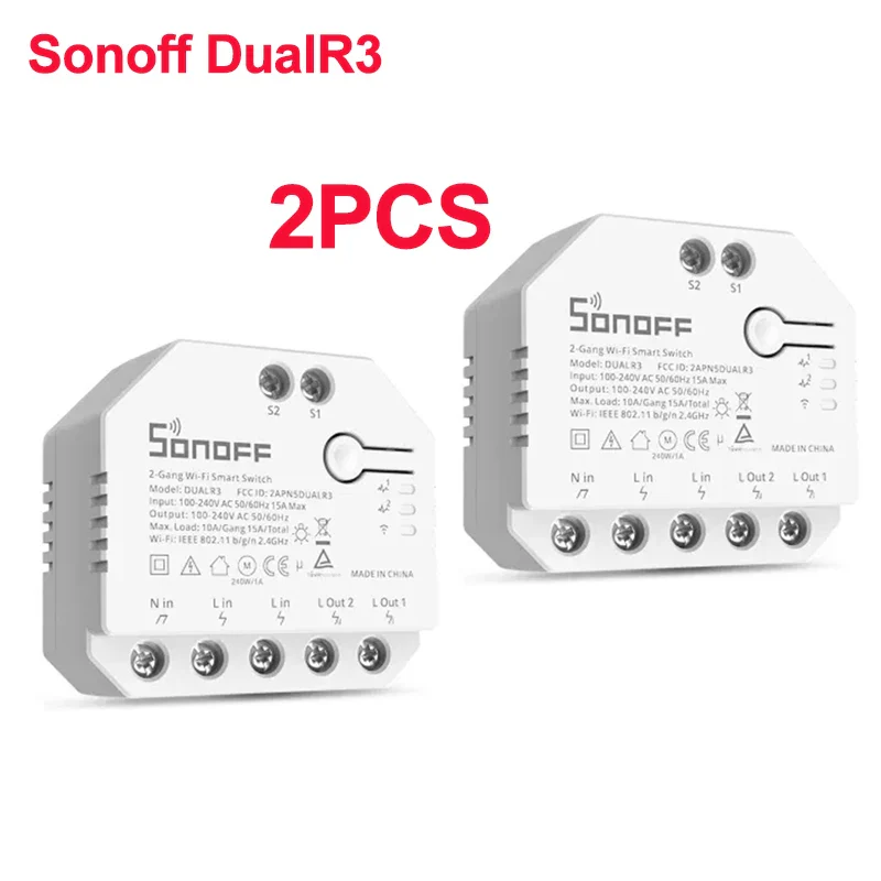 SONOFF Dual R3 2 Gang Wifi Smart Switch Dual Relay Module With Power Metering Smart Roller Shutter Switch Control Via ewelink - Image 8
