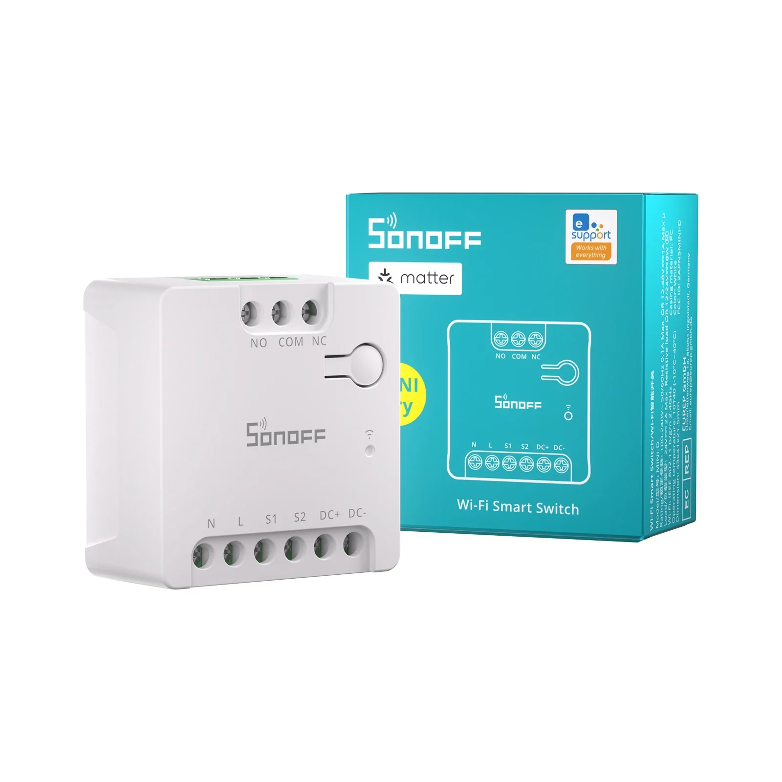 SONOFF MINI-D MINI Dry WiFi Smart Switch Dry Contact AC/DC Matter Switch For Garage Door Work with Alexa Google Home Homekit - Image 2
