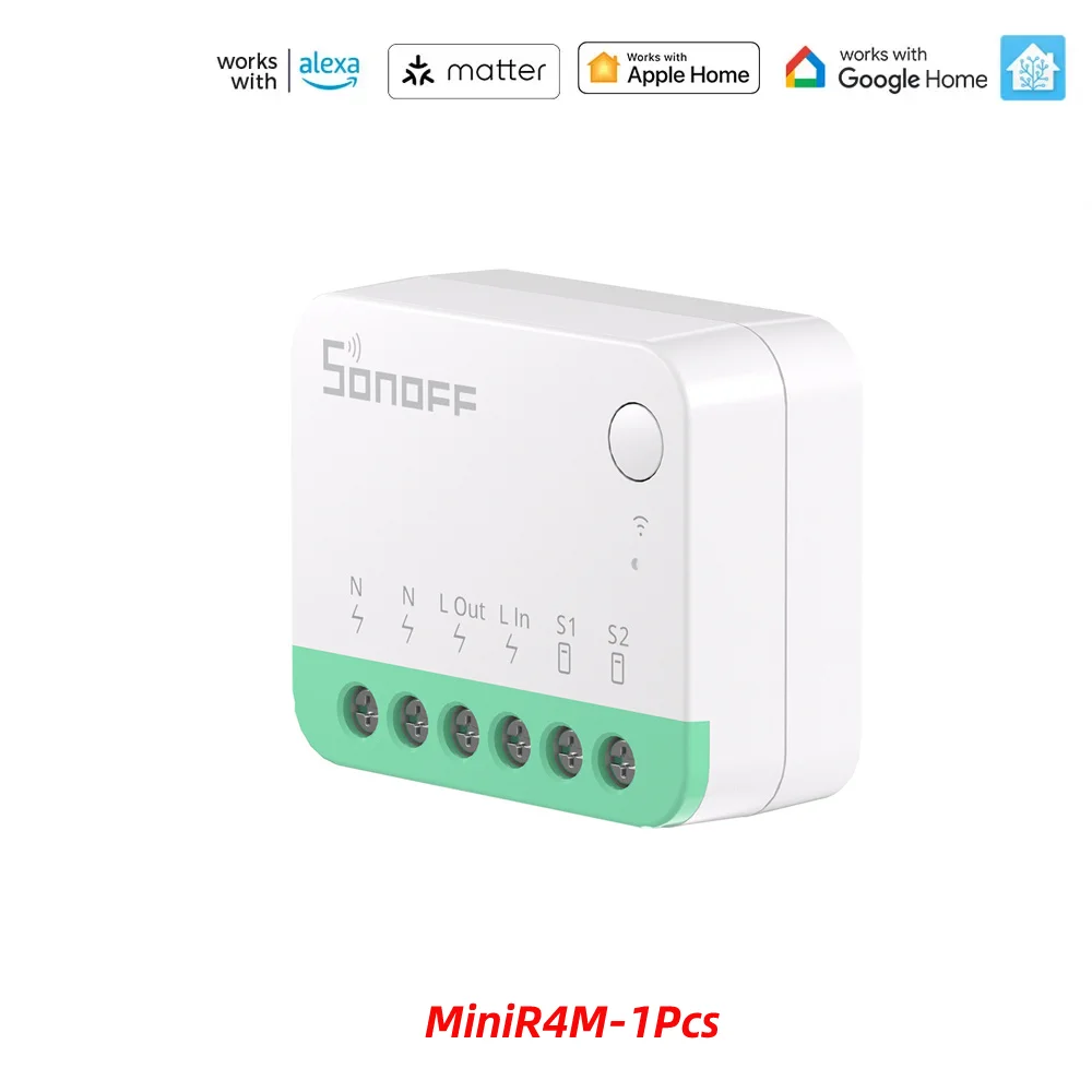 Sonoff Mini R4 Matter WiFi Smart Home Light Switch Sonoff Mini R4 Extreme Matter Relay Work with Alexa Google Home Homekit - Image 7
