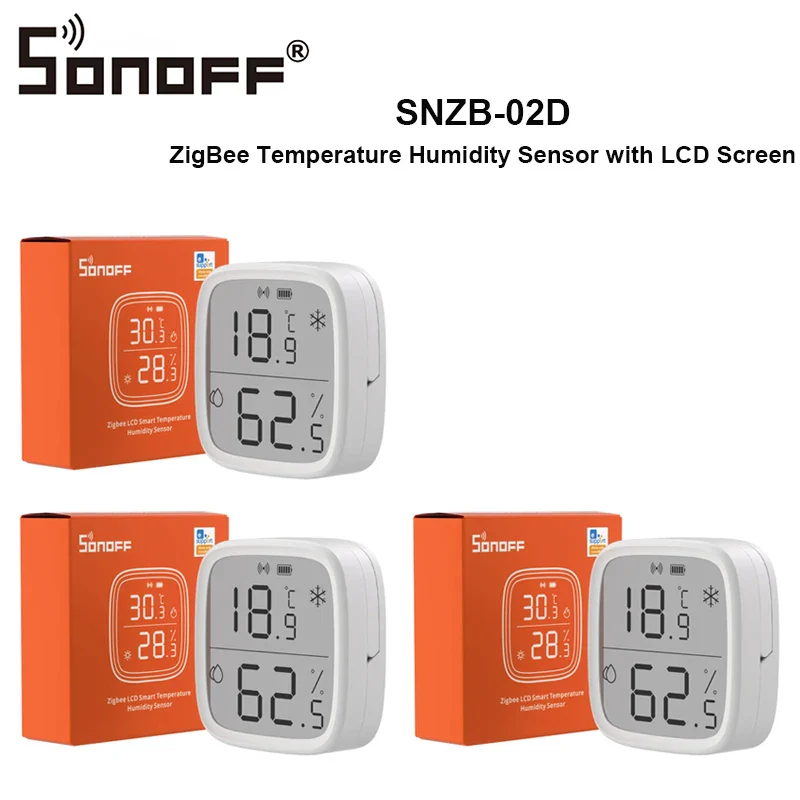 SONOFF SNZB 02D Zigbee Temperature Humidity Sensor with 2.5" LCD Screen for EWeLink SONOFF ZigBee Bridge Alexa Google Home Alice - Image 9