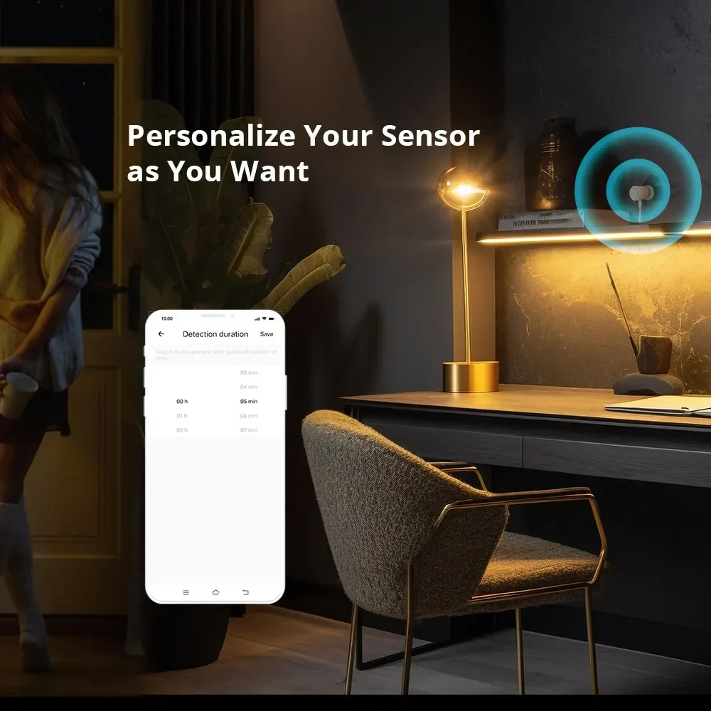 SONOFF Zigbee Human Presence Sensor SNZB-06P Presence Detection Light Sensing Smart Home Automation For Google Alexa Alice - Image 6