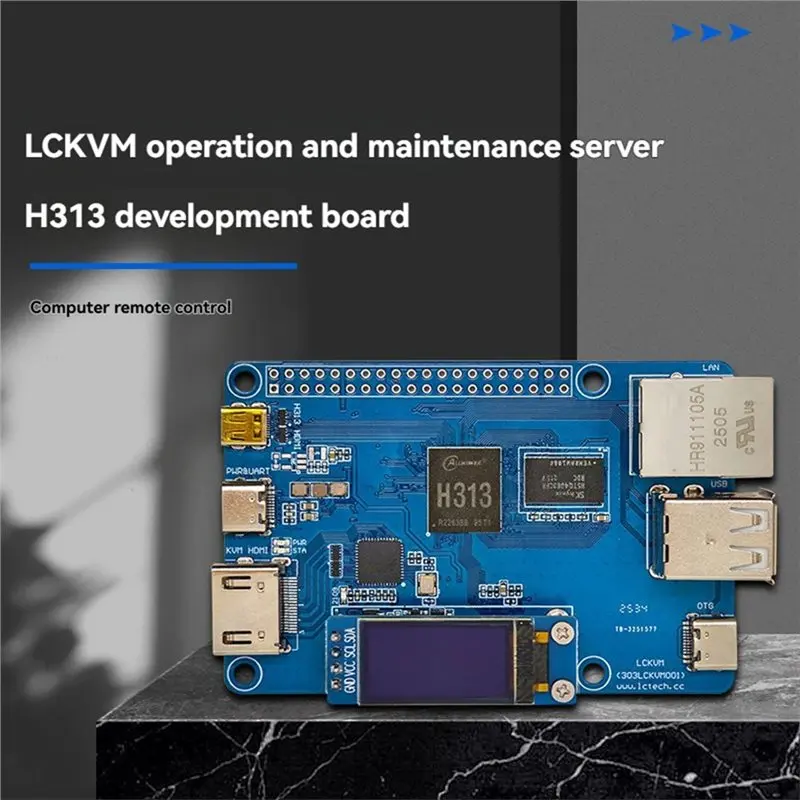 Stable Performance-LCKVM Server H313 Development Board 512MB/1GB DDR3 Memory Computer Remote Control For Operation And Maintenan - Image 4