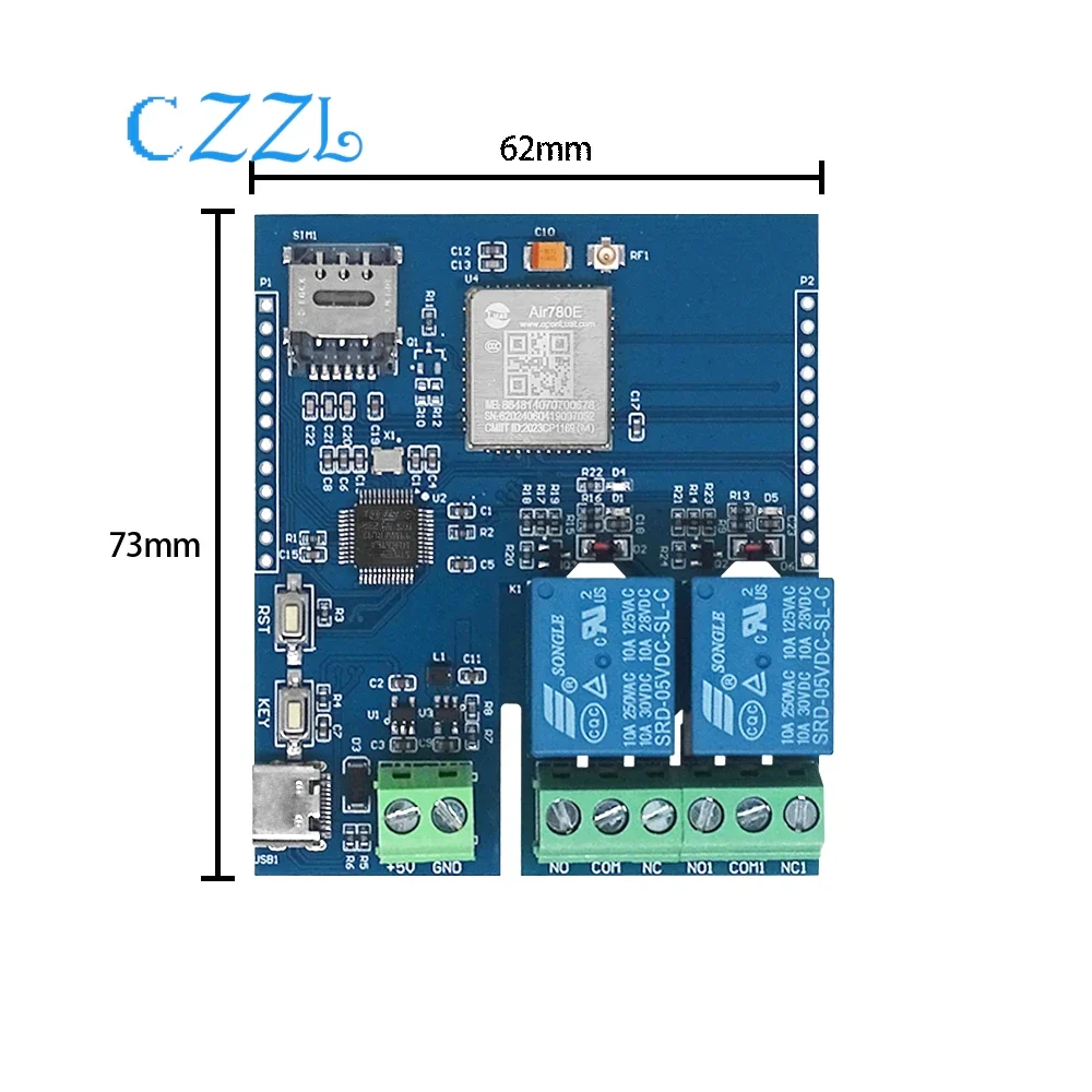 STM32 4G Networking Dual Relay Development Board Air780E Module 4G CAT1 - Image 4