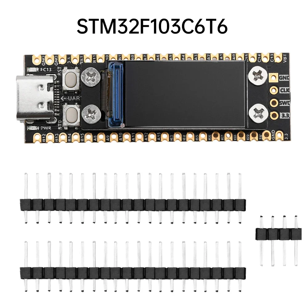 STM32F103C6T6 STM32F103C8T6 Minimum System Board FLASH Microcontroller Development Board C6T6 Core Board 0.96 Inch LCD Screen - Image 5