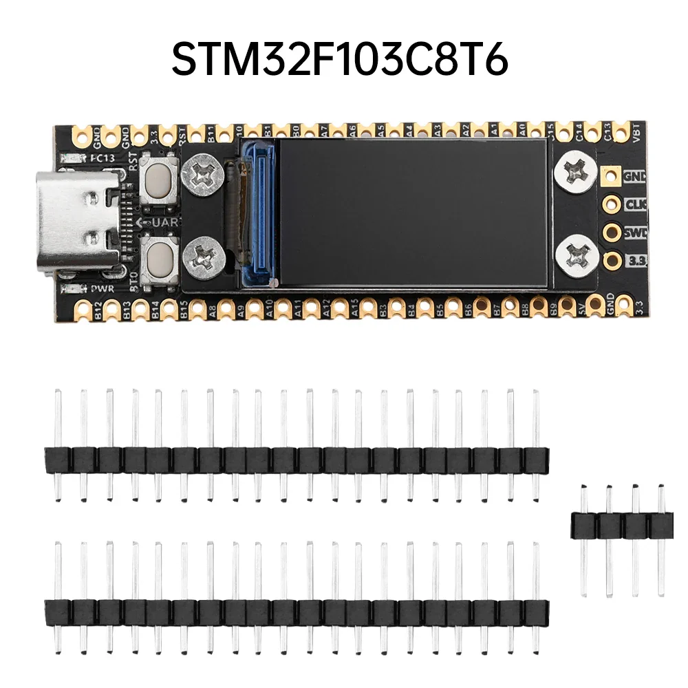 STM32F103C6T6 STM32F103C8T6 Minimum System Board FLASH Microcontroller Development Board C6T6 Core Board 0.96 Inch LCD Screen - Image 6