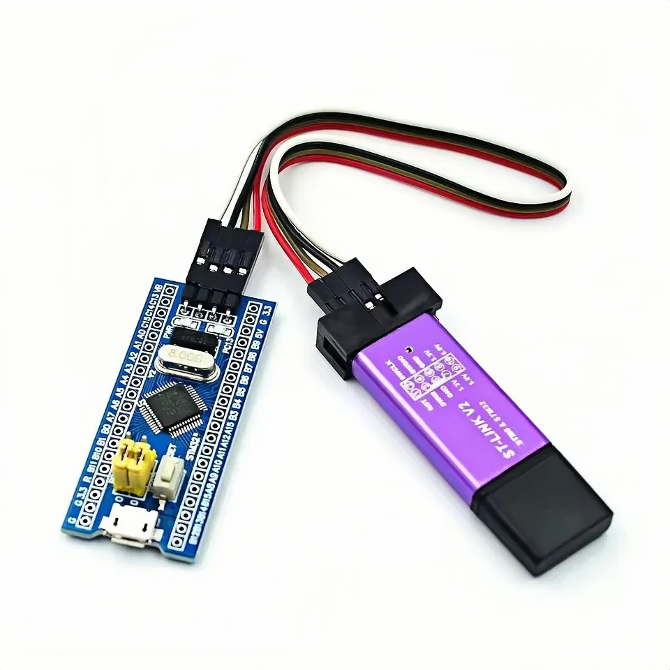 STM32F103C8T6 STM32F103C6T6 ARM STM32 Minimum System Development Board STM32F401 STM32F411 + ST-LINK V2 Download Programmer - Image 3