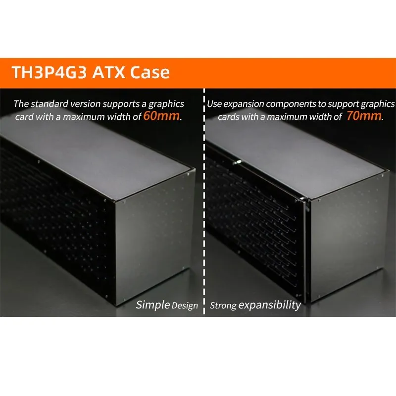 TH3P4G3 Metal Case Thunderbolt-compatible GPU Dock Exteral Graphic Card Adapter Suitable for ATX SFX FlEX(1U) Power Supply - Image 4