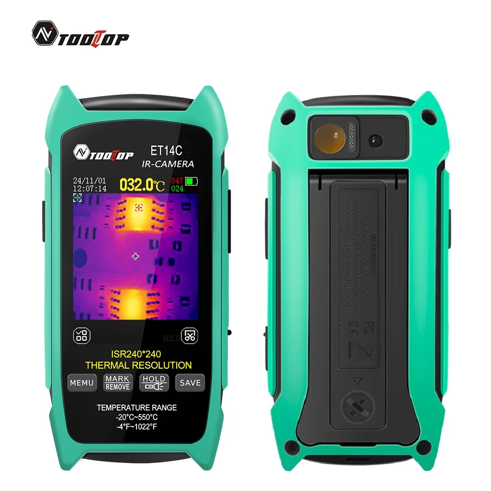 TOOLTOP ET14C -20~550℃ Thermal Imaging Camera ISR 240x240 Peixls Optional Macro Lens Building Thermal Imager Pipe HVAC Inspect - Image 6